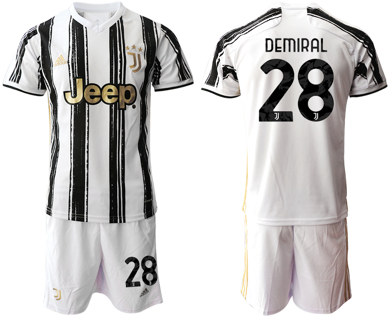 Men 2020-2021 club Juventus home #28 white black Soccer Jerseys